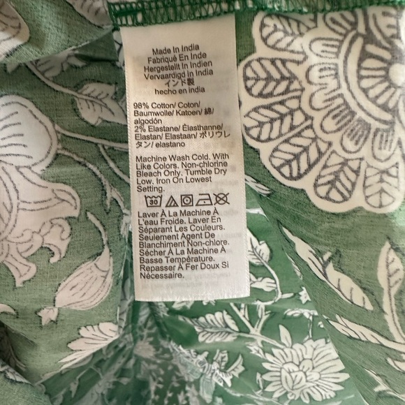 J. Crew Green Pleated Maxi Sundress with Flutter Sleeves - Picture 6 of 11